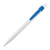 Stylo bille plastique blanc avec clip de couleur