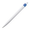 Stylo bille plastique blanc avec clip de couleur
