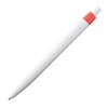Stylo bille plastique blanc avec clip de couleur