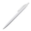 Stylo bille plastique blanc avec clip de couleur