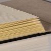 Carnet avec bande métallique