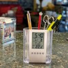 Support de bureau acrylique transparent