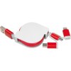 Câble de recharge extensible avec 3 prises