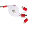 Câble de recharge extensible avec 3 prises
