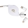 Câble de recharge extensible avec 3 prises