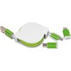 Câble de recharge extensible avec 3 prises
