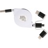 Câble de recharge extensible avec 3 prises