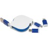 Câble de recharge extensible avec 3 prises