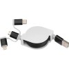 Câble de recharge extensible avec 3 prises