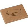 Étui pour cartes de visite en métal mat