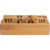Calendrier de bureau en bambou