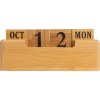 Calendrier de bureau en bambou