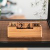 Calendrier de bureau en bambou