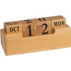 Calendrier de bureau en bambou