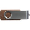 Clé USB Twist avec corps en bois foncé 8GO