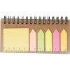 Set de notes adhésives avec bloc-notes à spirales