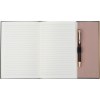 Set de carnet de notes en cuir et stylo à bille
