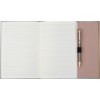 Set de carnet de notes en cuir et stylo à bille