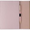 Set de carnet de notes en cuir et stylo à bille