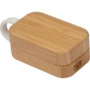 Casque d'écoute Bluetooth dans un emballage en bois