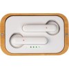 Casque d'écoute Bluetooth dans un emballage en bois