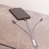 Câble de charge extralong, USB, Micro-USB, C-Type et lumière
