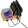 Station de charge sans fil avec 2 ports USB et un port USB-C