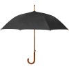 Parapluie automatique avec poignée en bois et tiges en métal de verre
