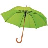 Parapluie automatique avec poignée en bois et tiges en métal de verre