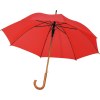 Parapluie automatique avec poignée en bois et tiges en métal de verre
