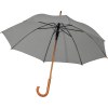 Parapluie automatique avec poignée en bois et tiges en métal de verre