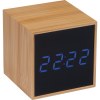 Horloge de table avec affichage noir et affichage LED bleu