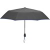 Parapluie télescopique noir avec bordure colorée