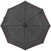 Parapluie télescopique noir avec bordure colorée
