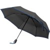 Parapluie télescopique noir avec bordure colorée