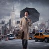 Parapluie automatique avec tige en aluminium