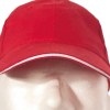 Casquette '6 Panel' 'Sandwich' 'heavy-brushed'