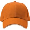 Casquette '6 Panel' 'Sandwich' 'heavy-brushed'
