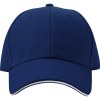 Casquette '6 Panel' 'Sandwich' 'heavy-brushed'