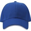 Casquette '6 Panel' 'Sandwich' 'heavy-brushed'