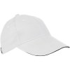 Casquette '6 Panel' 'Sandwich' 'heavy-brushed'