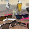 Lunettes de soleil bicolor et verres étamés