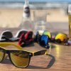 Lunettes de soleil bicolor et verres étamés