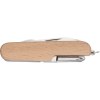 Couteau de poche en acier inoxydable avec revêtement en bois