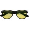 Lunettes de soleil avec monture en plastique noir et verres colorés
