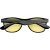 Lunettes de soleil avec monture en plastique noir et verres colorés