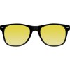 Lunettes de soleil avec monture en plastique noir et verres colorés