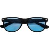 Lunettes de soleil avec monture en plastique noir et verres colorés
