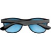Lunettes de soleil avec monture en plastique noir et verres colorés