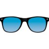 Lunettes de soleil avec monture en plastique noir et verres colorés